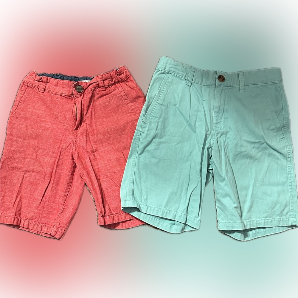 Lot of 2 Cat & Jack Red & Blue shorts